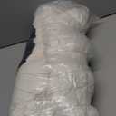 Donut Dog and Cat Bed, Luxurious Comfortable Faux Rabbit Fur Pet Beds, Round Anti-Anxiety Calming Puppy Kitten Bed with Anti-Slip Bottom for Small Dogs & Cats(20", White)