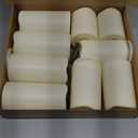 Enido 9pcs Flameless Flicking LED Candles with Remote, Battery Operated Outdoor Waterproof Candles, Electric Candle for Dining Tables and Easter Decoration (Water Resistance, Pack of 9 (D: 3" x H: 4"4"5"5"5"6"6"6"6"))