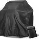 Outdoors 58 inch Grill Cover Waterproof Heavy Duty 210D Polyester BBQ Gas Grill Cover with Adjustable Hem Drawstring for Weber Char-Broil Monument Nexgrill