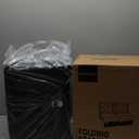 Sheenive Stadium Seats for Bleachers with Back Support, Bleacher Seats with Backs and Cushion Wide, Padded Portable Folding Comfort Stadium Chair with Shoulder Strap, Perfect for Sports Events (Black)