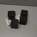 Bed Risers Furniture Risers Heavy-Duty Rectangular Adjustable Block Lift to 3 inches and 4.3 inches Desk, Sofa, Chair Legs, Refrigerator, Washing Machine Support up to 4000 pounds (2 layer(3inches), Black-square-4 Pack)