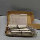 Door Hinges Brushed Nickel - 24 Pack Nickel Door Hinges 3.5 Inch Rounded Interior Satin Nickel Door Hinge with 5/8" Radius - Flat Iron Residential Standard 3 1/2 Inches Silver Door Hardware