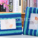 Frame for Family Photos Drawings Posters, Watercolor-style Fluffy Decorative Picture Frame with Stand and Real Glass for Home Living Room Bedroom Decor (Colorful)
, Pack of 2