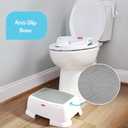 Fisher-Price Toddler Step Stool Non-Slip Textured Top, Wide Stable Base, Lightweight Potty Training Boost for Kids, Bathroom & Sink Stool for Toddlers