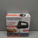 6-Speed Easy Storage Hand Mixer with 5 Attachments & Storage Case, Black (Basic)