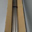 Double Curtain Rod 72 to 144 Inch, HOTOZON 1 Inch Heavy Duty Double Curtain Rods for Windows 60 to 140 Inches(5-11.6 ft), Telescoping Drapery Rod with Simple End Finials, Black