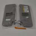 Left & Right Sun Visor with Light for 2008-2013 Toyota Highlander, Driver & Passenger Side Gray Sunvisor Replacement 74320-48500-B0 74320-0E050-B0 (Grey)