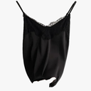 Summer Sexy Lace Camisole Women Silk V-Neck Tops Sleeveless Tank Tops Female Slim Soft Satin Basic Tops, S