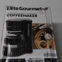 Elite Gourmet EHC-5055 Automatic 5-Cup Brew & Drip Coffee Maker with Pause N Serve Reusable Filter, On/Off Switch, Water Level Indicator