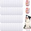 ASTIMESA 40 Pieces Waterproof Disposable Dog Booties Protector, Small Dog Feet Covers with Adjustable Self-Adhesive Bandage, Disposable Dog Shoes Boots for Indoor and Outdoor Use Paw Protection (Medium)