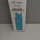 Swigina Insulated Water Bottle with Silicone Boot (36hrs Cold/18hrs Hot) - DIY Stickers, [2-in-1 Lid], BPA Free, 40 oz