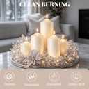 HTTBEIZI 72 Pcs Ivory Pillar Candles Bulk Set | Unscented Dripless Smokeless Wax Candles | 3 Assorted Sizes: 2x3, 2x4, 2x6 for Wedding Centerpiece, Hurricane Vases, and Home Decor
