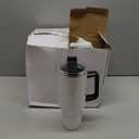 sweet grain Sublimation Tumblers 40 oz with Handle(4 Pack) - Stainless Steel Double Wall Vacuum Insulated Large Tumbler Bulk with Removable Handle and Straw - Black & White Handle