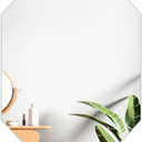 Octagon Wall Mirror, Symmetry Mirror Wall Mounted Vanity Dressing Mirror Decorative for Living Room, Bathroom, Bedroom, Entryway Wall Decor 27.6"L x 19.7"W