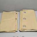 100% Blackout Extra Long Linen Curtain (2 Pack). Thick Thermal Insulated. Custom Made 40" x 96"