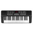 M SANMERSEN Piano Keyboard for Beginners, 37 Keys Built-in 1200mA Rechargeable Battery Electronic Piano Keyboards Portable Music Pianos Keyboard with Mic LED Screen Teaching Gift for Beginners, Black