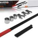 Universal Serpentine Belt Tool Kit, 3/8" & 1/2" Drive Belt Adjust Tightener Wrench Set, (8pcs)