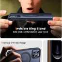 360 Rotatable Magnetic Stand for iPhone 12 pro max Case Compatible with Mag-Safe 16FT Military Drop Protection, Anti-Scratch/Fingerprint iPhone 12 pro max Phone Case(Matte-Black)