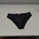 Fanuerg Women's Bikini Bottom Cross V Cut Front Swimsuit Full Coverage Bathing Suit Bottoms, Size L