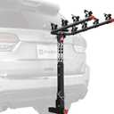 Allen Sports Deluxe Locking Quick Release 4-Bike Carrier for 2 Inch Hitch, Model 542QR, Black