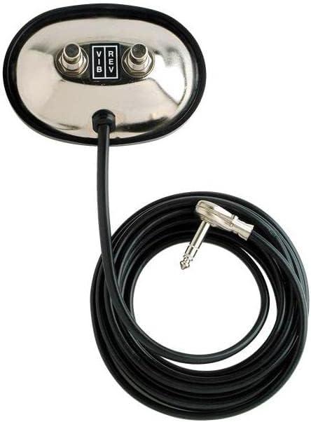 Fender 2-Button Footswitch: Vibrato/Reverb On/off with 1/4-Inch Jack