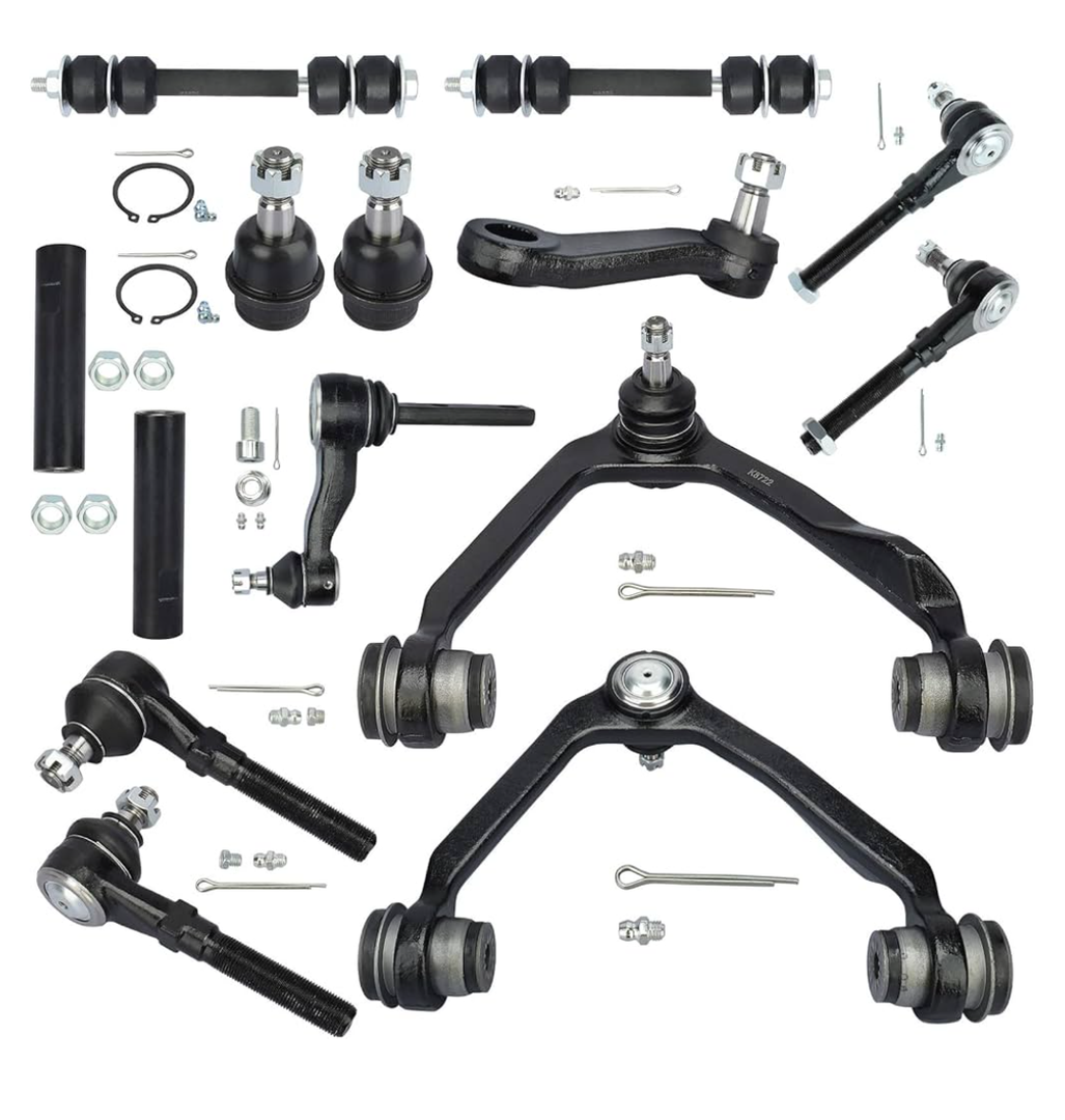 4WD Front Suspension kit for Ford Expedition F-150 F-250 for Lincoln Navigator 1997-2003 Upper Control Arms + Inner And Outer Tie Rods + Sway Bar Links + Pitman & 2.5" Bolt Idler Arm - 14pc Set
Amazon's Choice