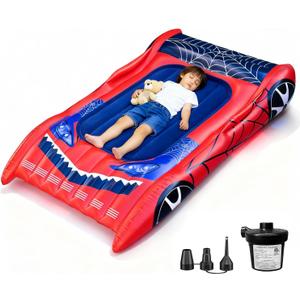 joyson Blow up Mattress Kids, Extra Large Kids Air Mattress with Electric Pump, Portable Toddler Inflatable Mattress for Home, Sleepovers, Camping, Travel, Single