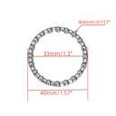 2 x 4PCS Bike Headset Fork Bearings 5/32" x 20 Balls, Bicycle Frame Ball Bearings Replacement Parts