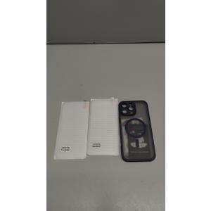 TOCOL Magnetic for 16 pro max Phone case, Upgraded Full Camera Protection, Compatible with Magsafe, 16FT Drop Protection, Translucent Matte Back Bumper Cover for 6.9-Inch Dark Blue