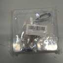 Key Fob Cover with Diamond Keychain, Car Key Shell for Women, Compatible with 2016-2022 Honda Accord Civic Pilot Ridgeline Passport Key Protector (5 Buttons-Silver Bear)