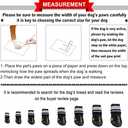 QUMY Dog Shoes for Large Dogs, Medium Dog Boots & Paw Protectors for Winter Snowy Day, Summer Hot Pavement, Water-Resistant in Rainy Weather, Outdoor Walking, Indoor Hardfloors Skid-Resistant Sole (Size 6: 2.6''x3.0''(W*L) (Pack of 4))