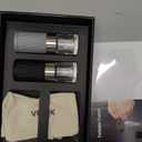 Mini Salt and Pepper Grinder Set, Small Tiny Adjustable Coarseness Ceramic Salt Grinder with Funnel and Bag Portable Handy Spice Pepper Mill Shaker For Outdoor Party Lunch Bag Kitchen 