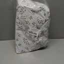 NLMUVW Vinyl Round Tablecloth with Elastic Edge Flannel Back, 100% Waterproof Fitted PVC Table Cloth Wipe Clean Table Cover for Camping Outdoor, Leaf, 40"- 44"