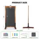 Magnetic Chalkboard Easel Sign Sidewalk - 40 x 20 Inches, Large Stand up Chalk Board Signs, Double Sided Outdoor Chalkboard Display for Restaurant Cafe Shop Wedding Party or Business, Brown