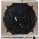 ALLOYWORKS 3 Row Aluminum Radiator Fan Shroud Kit For Honda Civic EJ/EK/Civic DEL SOL EG/Acura Integra DB DC