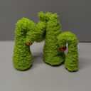 3 Pcs Lime Green Furry Christmas Tree Decorations 3 Sizes Bendable Lime Green Christmas Tree Tabletop Centerpieces Gifts for Indoor Outdoor Xmas Winter Holiday Party Gifts Table Mantel Decor