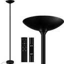 Dimmable Floor Lamp, Black, 30W 3000LM LED Torchiere Standing Lamp