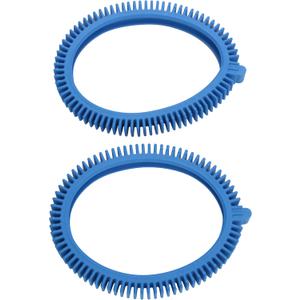 Poolvergnuegen 896584000-143 2-Pack Blue Front Tire Kit with Super Hump Replacement for Select Pool Cleaners - concrete pool