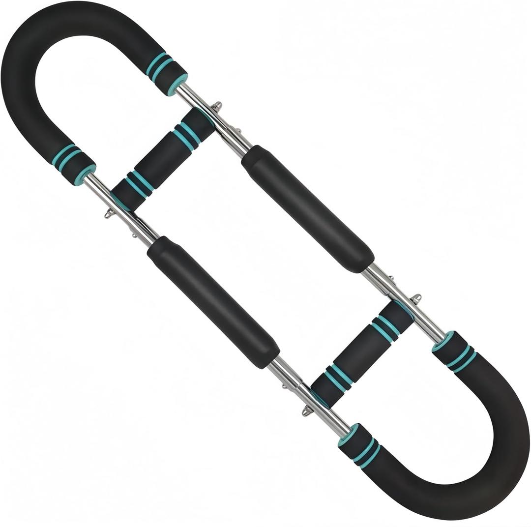 Arm twist trainerGrip Strength TrainerTwister Arm Trainer Adjustable Powerful twisting Bar for Arm & Chest Workouts, Portable Spring Resistance Exercise Equipment for Anywhere Fitness(Blue)