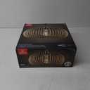 GLOBE Electric Fitz 1-Light Plug-in or Hardwire Pendant Lighting, Rattan Shade, Black Socket