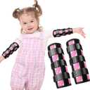 Threlaco 2 Pack Thumb Sucking Stop for Kids Toddlers Nail Biting Treatment Finger Sucking Deterrent Guard Prevention Anti Nose Picking Pediatric Elbow Immobilizer for Boys Girls 2-6 Years(Unicorn)