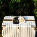 Mr and Mrs Est Luggage Tag, Embroidered Mr Mrs Luggage Tag with Est Date, Honeymoon Suitcase Accessories, Wedding Gift for Couples, Bridal Shower Present (Est. Aug 2025)