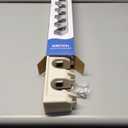 Wall Mount Broom Mop Holder Hanger Garden Tool Organizers Rack Garage Laundry Room Organizations and Storage with Hooks Heavy Duty (Beige)