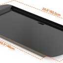Onlyfire Ceramic Coated Full Size Griddle Insert for Weber Traveler Portable Gas Grill, BBQ Grill Griddle for Outdoor Cooking, Black