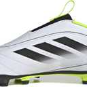 adidas Goletto IX Laceless Firm Multi Ground Sneaker, White/ Black/ Lucid Lemon, 10.5 US Unisex Little Kid