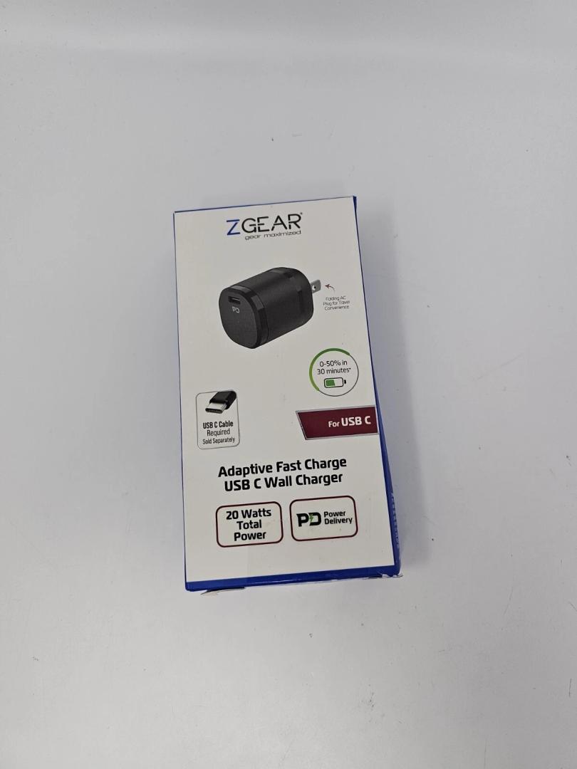 Z Gear USB-C Fast Wall Charger - 20 Watts