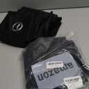 NICETOWN Living Room Blackout Curtains and Drapes, Black Solid Thermal Insulated Grommet Blackout Drapery Panels for Window (2 Panels, 34 inches Wide by 63 inches Long, Black)