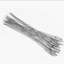 Stainless Steel Wire Keychains, Durable Cable Key Rings, Heavy Duty, 20 Pack, 5.9 Inch, Silver for Everyday Use