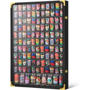 144 Shot Glasses Display Case Spuer Large Capacity Shot Glass Holder with HD Acrylic Front 98% UV Protection Solid Wooden Wall Mounted Cabinet for Collection