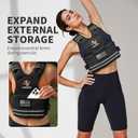 Weighted Vest for Men and Women - 4-10LB/12-18LB/20-32LB with 6 Removable Weights and Reflective Stripe for Home Workouts Body Weight Vest Exercise Set (Black)